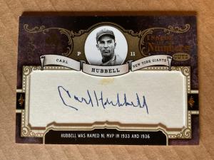 2007 SP Legendary Cuts Carl Hubbell Auto #IN-CH