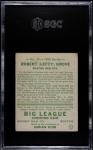 1934 Goudey Lefty Grove Card SGC 4 EX