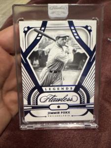 2024 Panini Flawless Jimmie Foxx Sapphire 1/15