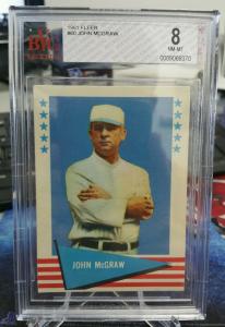 1961 John McGraw Fleer BVG 8 Sports Card