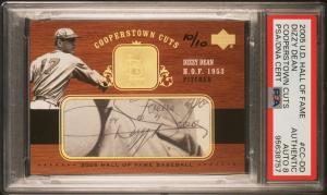 Dizzy Dean 2005 UD Hall of Fame Auto Card