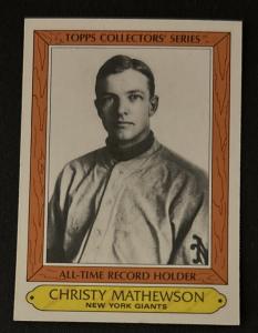 1985 Topps Christy Mathewson All-Time Record Card