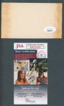 Ed Barrow Signed Index Card with JSA Cert