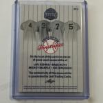 Lou Gehrig Babe Ruth Mickey Mantle Quad Relic