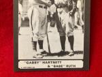 1973 TCMA Gabby Hartnett Babe Ruth Baseball Card