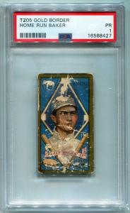 1911 T205 Frank Baker Gold Border Sports Card