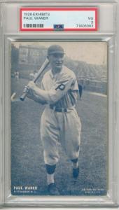 1928 Paul Waner Pittsburgh Pirates Exhibits Card