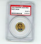 1930 Cracker Jack Dizzy Dean Baseball Pin Button