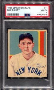 1935 Diamond Stars Bill Dickey Baseball Card