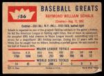 1960 Fleer Ray Schalk Baseball Card #56