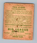 1933 Goudey Ted Lyons Rookie Baseball Card