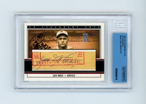 Zack Wheat 2002 Sp Legendary Cuts Autograph Card