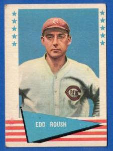1961 Fleer Edd Roush Baseball Card #72