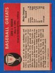 1961 Fleer Edd Roush Baseball Card #72