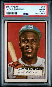 1952 Topps Jackie Robinson #312 PSA 4 Dodgers
