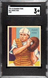 1935 Diamond Stars Jimmie Foxx Card #64