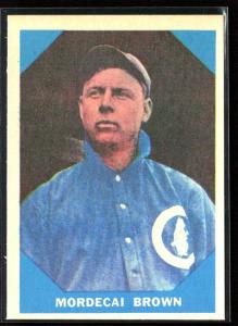 Mordecai Brown 1960 Fleer Baseball Card #9