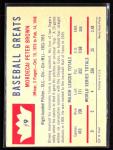 Mordecai Brown 1960 Fleer Baseball Card #9