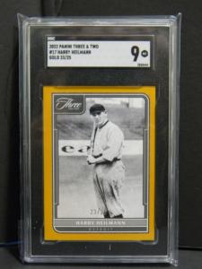 2022 Panini Three & Two Gold Harry Heilmann SGC 9