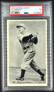 1936 Al Simmons National Chicle Baseball Card PSA 3