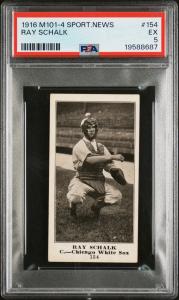 1916 Ray Schalk M101-4 PSA 5 Sports Card