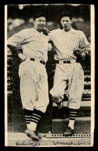 1936 National Chicle Gabby Hartnett Lon Warneke Card