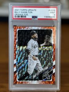2021 Topps Update Billy Hamilton Orange Foilboard