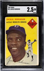 1954 Topps Jackie Robinson #10 Baseball Card
