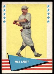 Max Carey 1961 Fleer Baseball Card #12