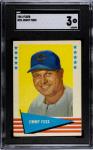 1961 Fleer Jimmy Foxx Card #28 SGC 3