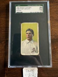1909-11 T206 Chief Bender Portrait Card