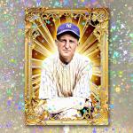 Herb Pennock Signed Holographic Golden Icon Card