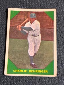 1960 Fleer Charlie Gehringer Baseball Card #58
