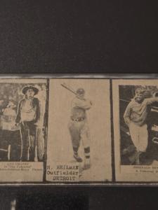 1928 W565 Uncut Strip Panel Harry Heilman HOF