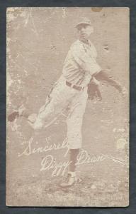 1939-46 Dizzy Dean Exhibits Salutations Card