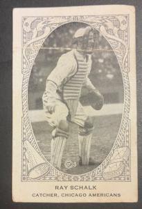 1922 E121 American Caramel Ray Schalk Card