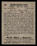 1939 Play Ball Baseball Bill Dickey Card