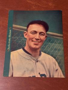 1937 Dixie Lid Gabby Hartnett Chicago Cubs Card