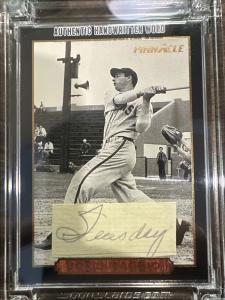 Joe DiMaggio 1991 Handwritten Yankees Jersey Fusion