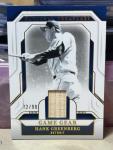 2025 Panini National Treasures Hank Greenberg Bat Relic