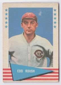 1961 Fleer Baseball Greats Edd Roush Card #72