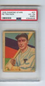 1934-36 Diamond Stars Pie Traynor #27 PSA 4