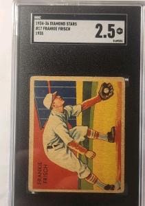 Frankie Frisch 1934-36 Diamond Stars #17 SGC 2.5