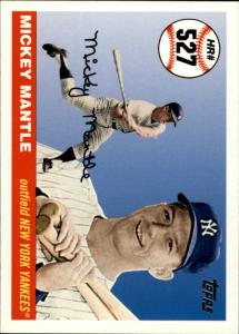 2006 Topps Mantle Home Run History Card