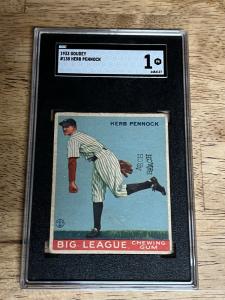 1933 Goudey Herb Pennock Baseball Card