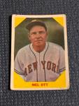1960 Fleer Mel Ott Baseball Card #36