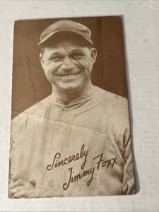Jimmie Foxx 1939-46 Salutation Exhibit Card