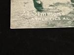 Al Simmons 1925-31 Exhibit Postcard - Athletics