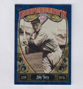 Billy Terry 2013 Panini Cooperstown Blue /499