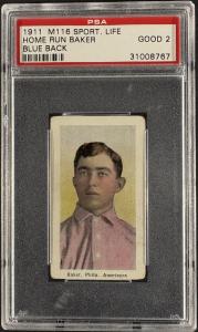 1910-11 Sporting Life M116 Frank Baker Card